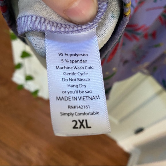 Lularoe Amelia Floral Dress, sz XXL - Picture 7 of 7